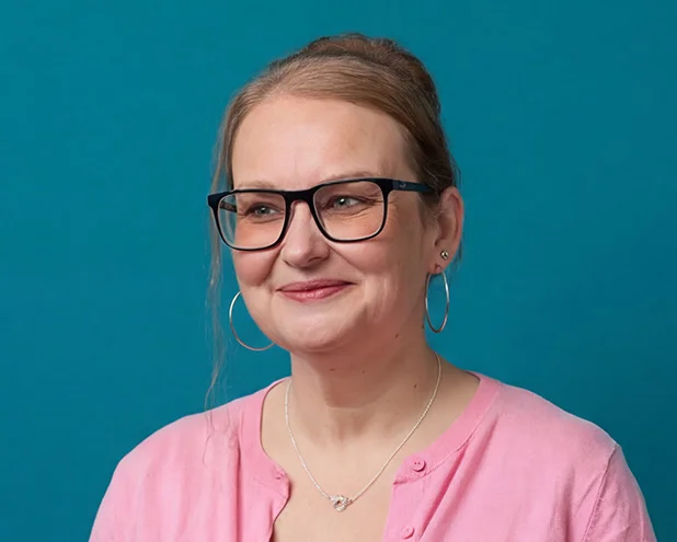 Woman smiling